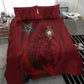 Morocco National Football Bedding Set The Atlas Lions Grunge with National Flag - African Pride