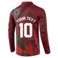 Custom Morocco National Football Button Sweatshirt The Atlas Lions Grunge with National Flag