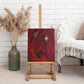 Morocco National Football Canvas Wall Art The Atlas Lions Grunge with National Flag - African Pride
