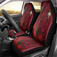 Morocco National Football Car Seat Cover The Atlas Lions Grunge with National Flag - African Pride