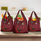 Morocco National Football Grocery Bag The Atlas Lions Grunge with National Flag - African Pride