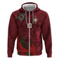Custom Morocco National Football Hoodie The Atlas Lions Grunge with National Flag - African Pride