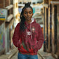 Custom Morocco National Football Hoodie The Atlas Lions Grunge with National Flag - African Pride