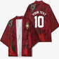Custom Morocco National Football Kimono The Atlas Lions Grunge with National Flag - African Pride
