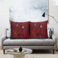 Morocco National Football Pillow Cover The Atlas Lions Grunge with National Flag - African Pride
