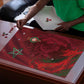 Morocco National Football Puzzle The Atlas Lions Grunge with National Flag - African Pride