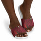 Morocco National Football Slide Sandals The Atlas Lions Grunge with National Flag - African Pride