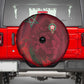 Morocco National Football Spare Tire Cover The Atlas Lions Grunge with National Flag - African Pride