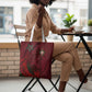 Morocco National Football Tote Bag The Atlas Lions Grunge with National Flag - African Pride