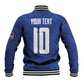 Custom Cape Verde National Football Baseball Jacket Glory Blue Sharks - African Pride