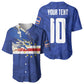 Custom Cape Verde National Football Baseball Jersey Glory Blue Sharks - African Pride