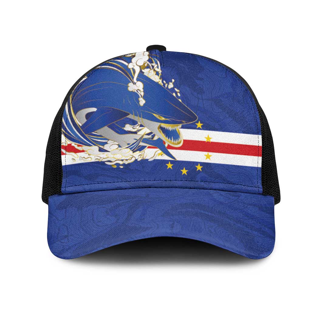 Cape Verde National Football Baseball Net Cap Glory Blue Sharks - African Pride