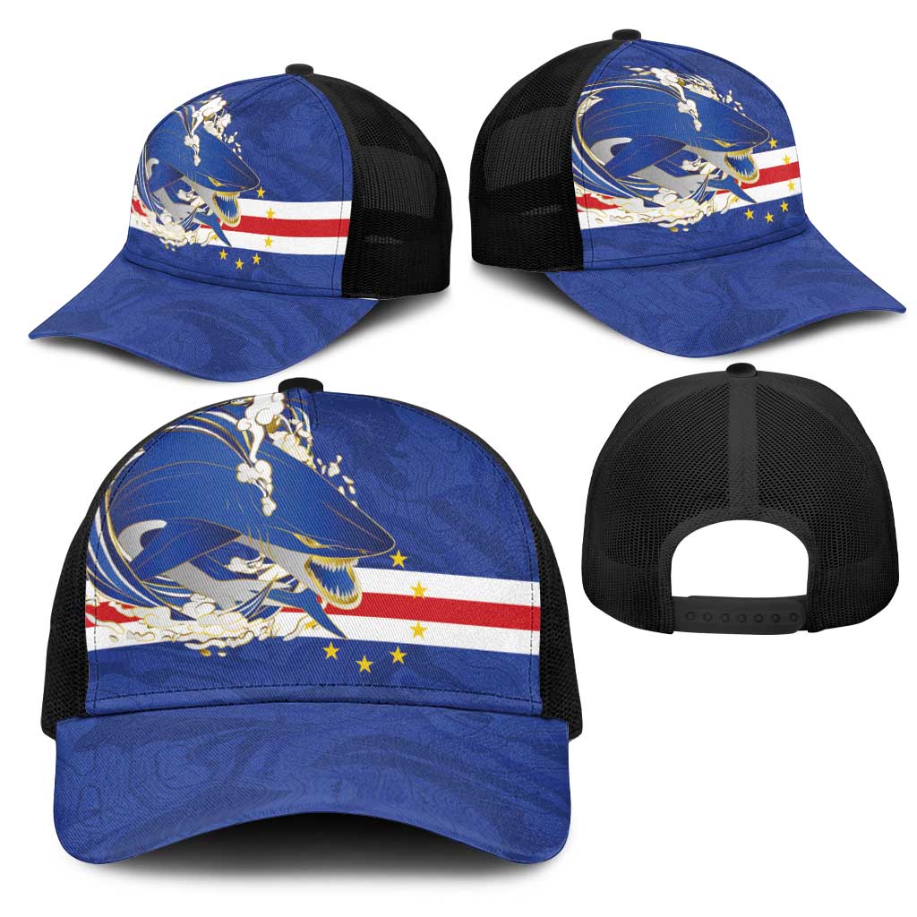 Cape Verde National Football Baseball Net Cap Glory Blue Sharks - African Pride