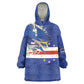Custom Cape Verde National Football Kid Wearable Blanket Hoodie Glory Blue Sharks - African Pride