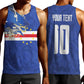 Custom Cape Verde National Football Men Tank Top Glory Blue Sharks - African Pride