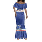 Custom Cape Verde National Football Mermaid Dress Glory Blue Sharks - African Pride