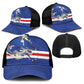 Cape Verde National Football Mesh Trucker Cap Glory Blue Sharks - African Pride