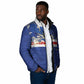 Custom Cape Verde National Football Padded Jacket Glory Blue Sharks - African Pride