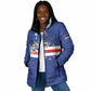 Custom Cape Verde National Football Padded Jacket Glory Blue Sharks - African Pride