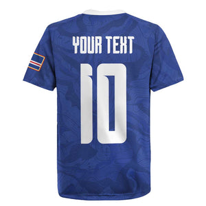 Custom Cape Verde National Football Rugby Jersey Glory Blue Sharks - African Pride