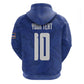 Custom Cape Verde National Football Zip Hoodie Glory Blue Sharks - African Pride