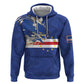 Custom Cape Verde National Football Zip Hoodie Glory Blue Sharks - African Pride