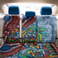Afro-Caribbean Back Car Seat Cover African Dashiki Style with Caribbean Music with Blue Iguanas - African Pride