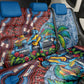 Afro-Caribbean Back Car Seat Cover African Dashiki Style with Caribbean Music with Blue Iguanas - African Pride