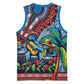 Afro-Caribbean Basketball Jersey African Dashiki Style with Caribbean Music with Blue Iguanas - African Pride