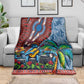 Afro-Caribbean Blanket African Dashiki Style with Caribbean Music with Blue Iguanas - African Pride