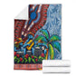 Afro-Caribbean Blanket African Dashiki Style with Caribbean Music with Blue Iguanas - African Pride