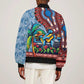 Afro-Caribbean Bomber Jacket African Dashiki Style with Caribbean Music with Blue Iguanas - African Pride