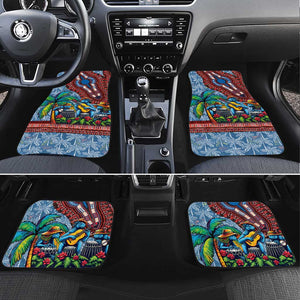 Afro-Caribbean Car Mats African Dashiki Style with Caribbean Music with Blue Iguanas - African Pride