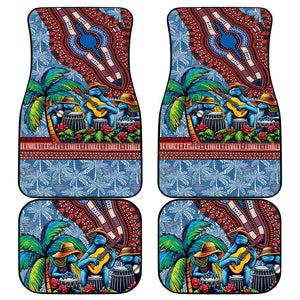 Afro-Caribbean Car Mats African Dashiki Style with Caribbean Music with Blue Iguanas - African Pride
