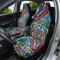 Afro-Caribbean Car Seat Cover African Dashiki Style with Caribbean Music with Blue Iguanas - African Pride