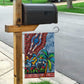 Afro-Caribbean Garden Flag African Dashiki Style with Caribbean Music with Blue Iguanas - African Pride