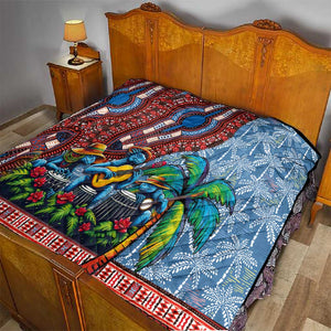 Afro-Caribbean Quilt African Dashiki Style with Caribbean Music with Blue Iguanas - African Pride