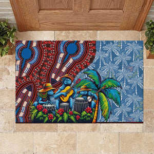 Afro-Caribbean Rubber Doormat African Dashiki Style with Caribbean Music with Blue Iguanas - African Pride