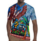 Afro-Caribbean Rugby Jersey African Dashiki Style with Caribbean Music with Blue Iguanas - African Pride