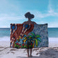 Afro-Caribbean Sarong African Dashiki Style with Caribbean Music with Blue Iguanas - African Pride