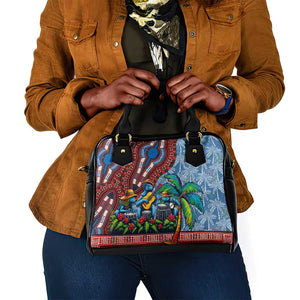 Afro-Caribbean Shoulder Handbag African Dashiki Style with Caribbean Music with Blue Iguanas - African Pride