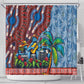Afro-Caribbean Shower Curtain African Dashiki Style with Caribbean Music with Blue Iguanas - African Pride