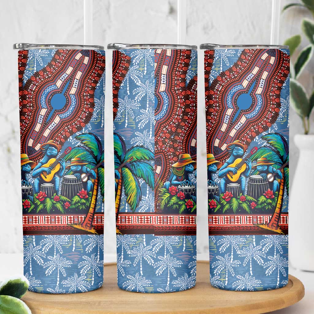 Afro-Caribbean Skinny Tumbler African Dashiki Style with Caribbean Music with Blue Iguanas - African Pride