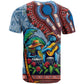 Afro-Caribbean T shirt African Dashiki Style with Caribbean Music with Blue Iguanas - African Pride