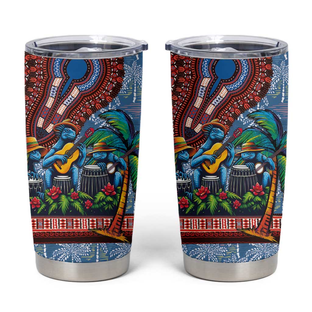 Afro-Caribbean Tumbler Cup African Dashiki Style with Caribbean Music with Blue Iguanas - African Pride