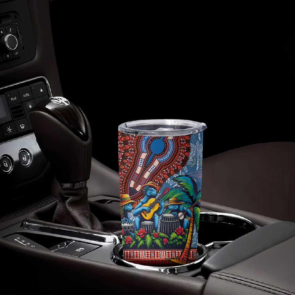 Afro-Caribbean Tumbler Cup African Dashiki Style with Caribbean Music with Blue Iguanas - African Pride