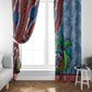 Afro-Caribbean Window Curtain African Dashiki Style with Caribbean Music with Blue Iguanas - African Pride
