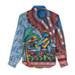 Afro-Caribbean Women Casual Shirt African Dashiki Style with Caribbean Music with Blue Iguanas - African Pride