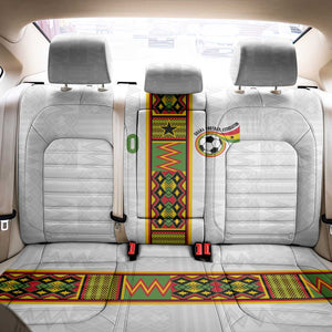 Ghana National Football Custom Back Car Seat Cover Kente Motifs Sporty Style - African Pride
