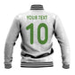 Ghana National Football Custom Baseball Jacket Kente Motifs Sporty Style - African Pride